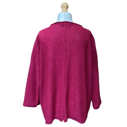  ‘Carousel’ Sweater in Cerise/Sap