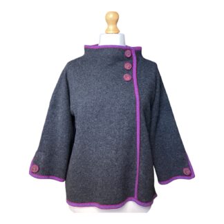 M-Cherry Sweater in Charcoal Brights