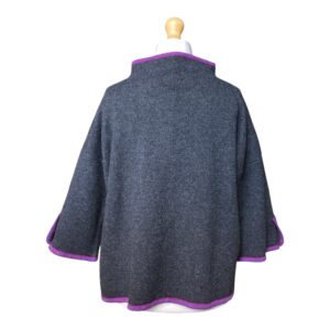 M-Cherry Sweater in Charcoal Brights
