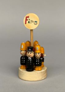 Hand Carved Wood Peg People ‘Fire’