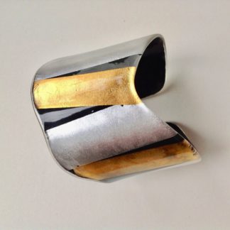 Acrylic Gold & Silver Cuff