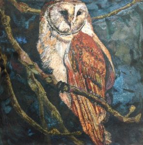 ‘Owl Perching’ Cushion