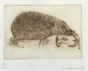 Hedgehog with Apple