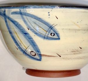 Earthenware Deep Fish Bowl