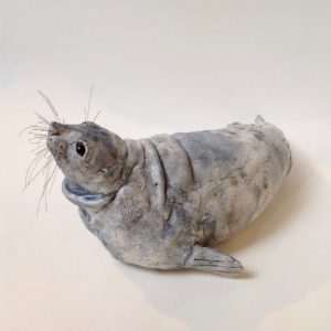 Stoneware Seal Sculpture