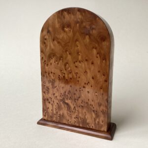 'Deco' Pewter & Thuya Clock