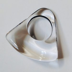 Acrylic Ring in Gold & Silver
