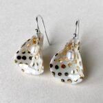 'Petal with Pearl’ Drop Earrings