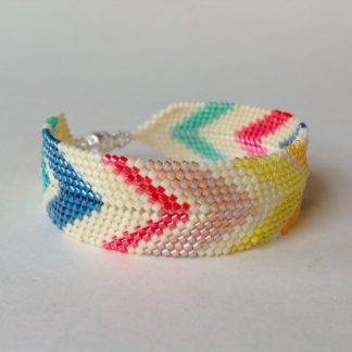 'Chevrons on Cream' Wristband