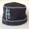 Fine Felted Merino Button Hat