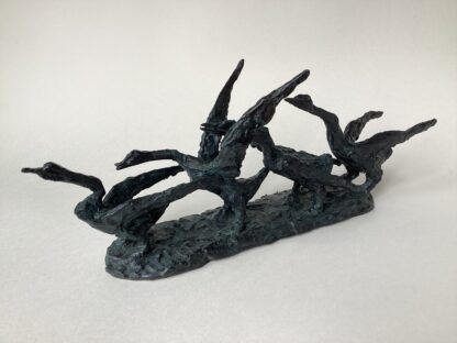 ‘Four Geese’ Bronze Sculpture