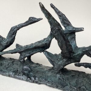 ‘Four Geese’ Bronze Sculpture