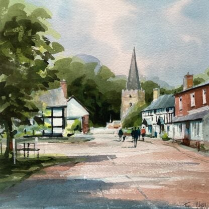 'Walking Towards the Church, Dilwyn'