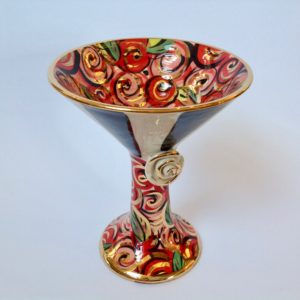 Martini Goblet in Rosebush