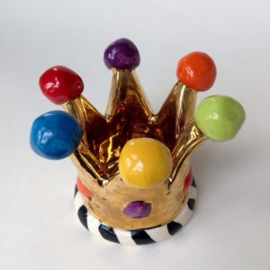 Gold Crown Candleholder