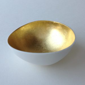 Porcelain Gilded Bowl with Gold