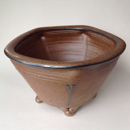 Salt Glaze 5 Sided Planter