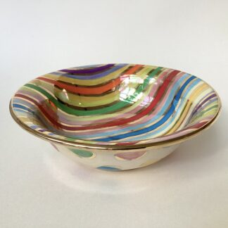 Fine Striped Pasta Bowl