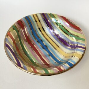 Fine Striped Pasta Bowl