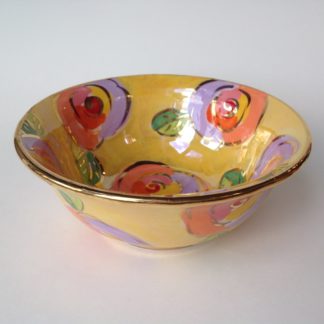 Cereal Bowl in Yellow Rose