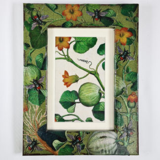 ‘Squashes and Bees’ Decoupage Frame