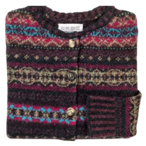 Westray Fairisle Cardigan in Rubyglow