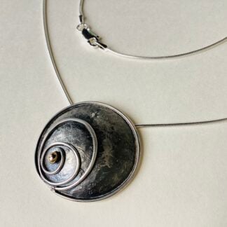 Silver Spiral Necklace