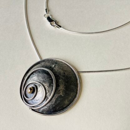 Silver Spiral Necklace