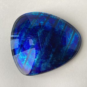 'Azure Curved Triangle Brooch'