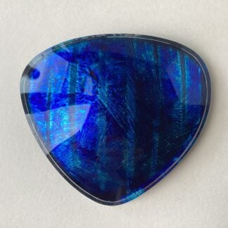 'Azure Curved Triangle Brooch'