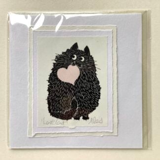 Handmade Valentine’s Card ‘Love Cat’