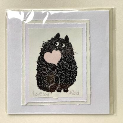 Handmade Valentine’s Card ‘Love Cat’