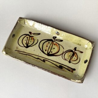 Oblong Slab Dish with Pumpkins