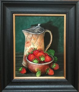 ‘Victorian Water Jug and Strawberries’