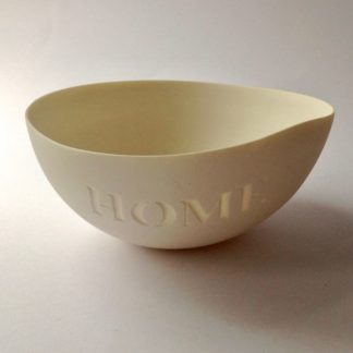 Porcelain Tea-Light Bowl ‘Home’