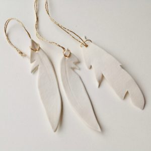 Porcelain Decoration 'Feather'