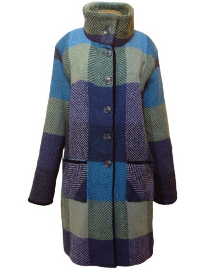 ‘Emma Coat’ in Donegal Blue