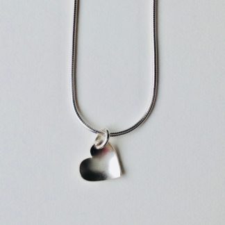 Silver Heart Necklace Small