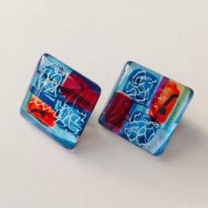 Acrylic Flat Square Studs