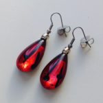 Acrylic Pear Drop Earrings