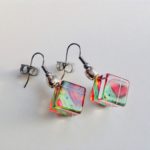 Acrylic Cube Drop Earrings
