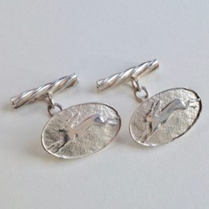 Silver Hare Cufflinks