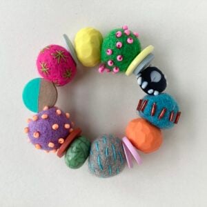 Felt & Found Bead Bracelet