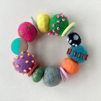 Felt & Found Bead Bracelet