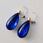 'Acrylic Pear Drop Earrings