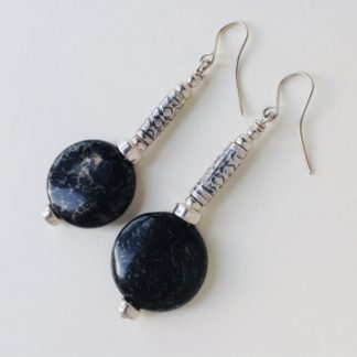 Pyrites and Silver Earrings