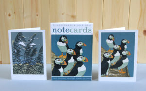 ‘Note Cards Puffins & Whooper Swans