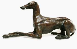 Greyhound with Crossed Legs