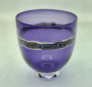 Purple Metallic Band Bowl