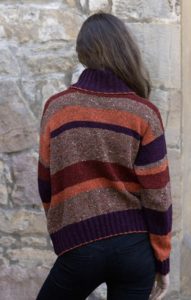 Bordeaux Striped Marcia Pullover